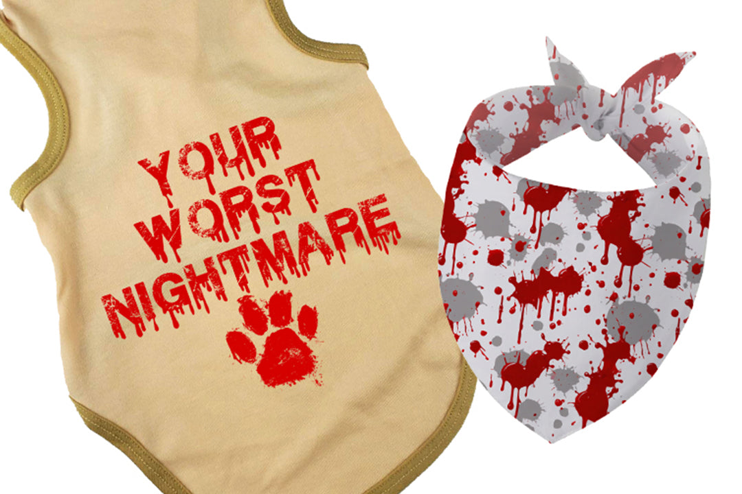 Halloween Dog Bandana Costume | Your Worst Nightmare